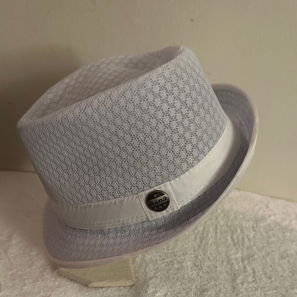 White Women s Summer Fedora Hat - Breathable Performance Style - Picture 3 of 5